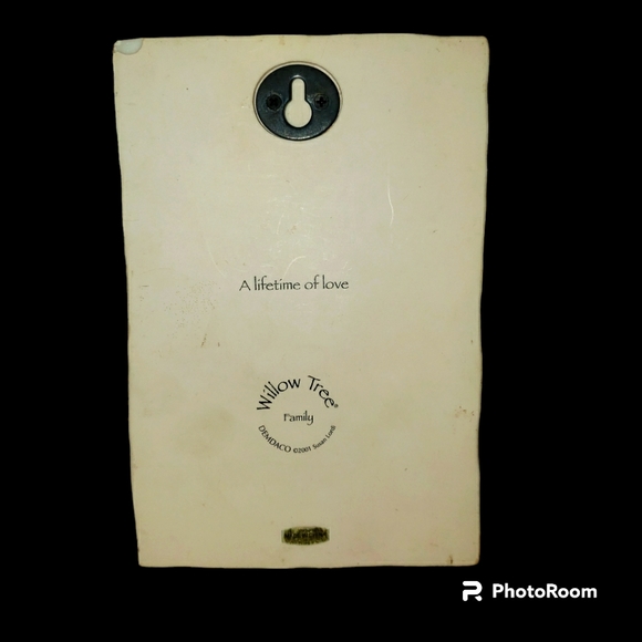 Vintage Willow Tree Family A Lifetime Of Love Plaque - Picture 6 of 10